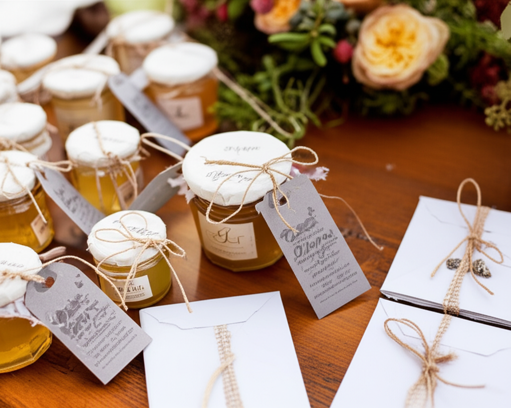 Laser engraved wedding favors